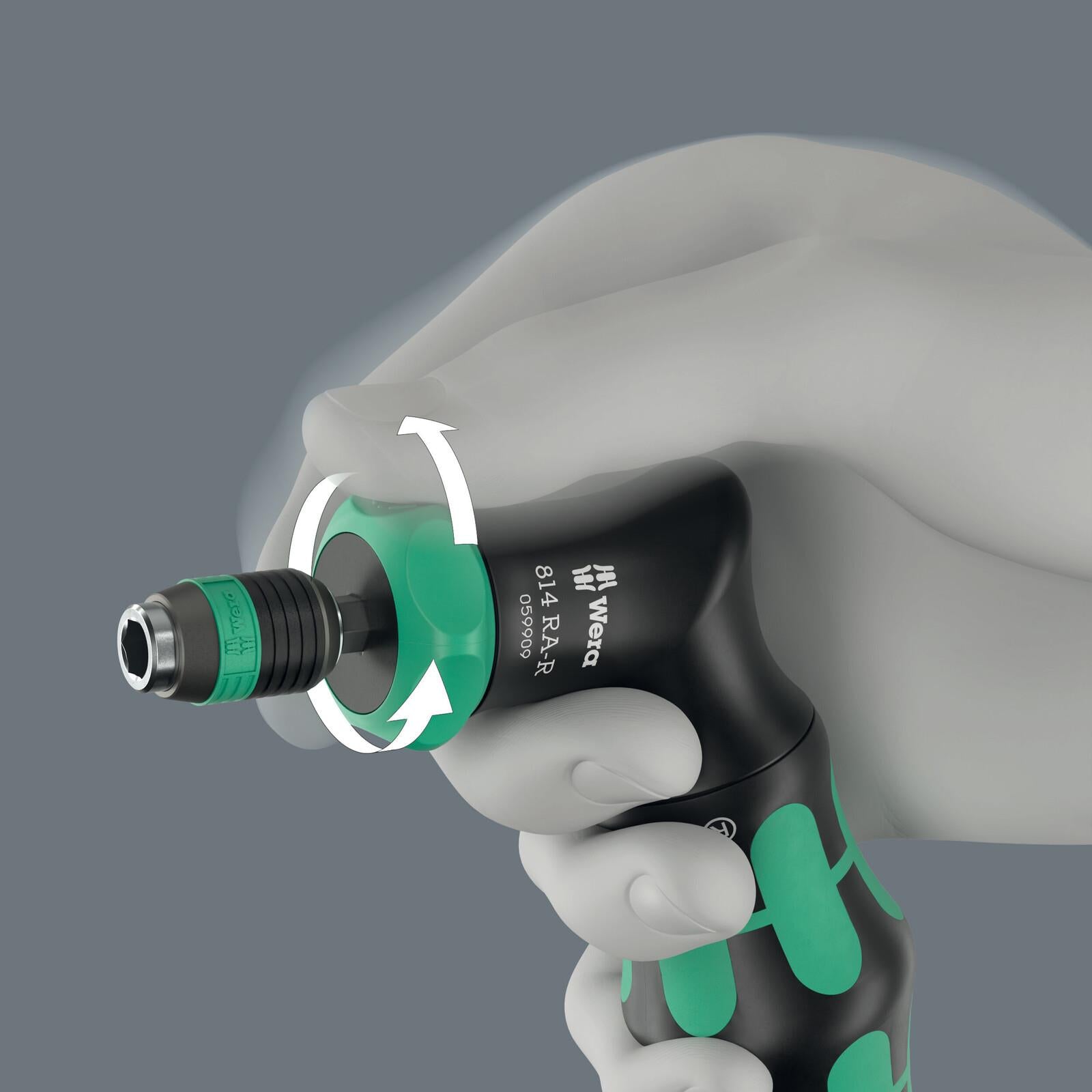 Wera Ratchet Screwdriver Kraftform Kompakt Pistol RA-R 1 with Holster 7 Pieces PH PZ TX