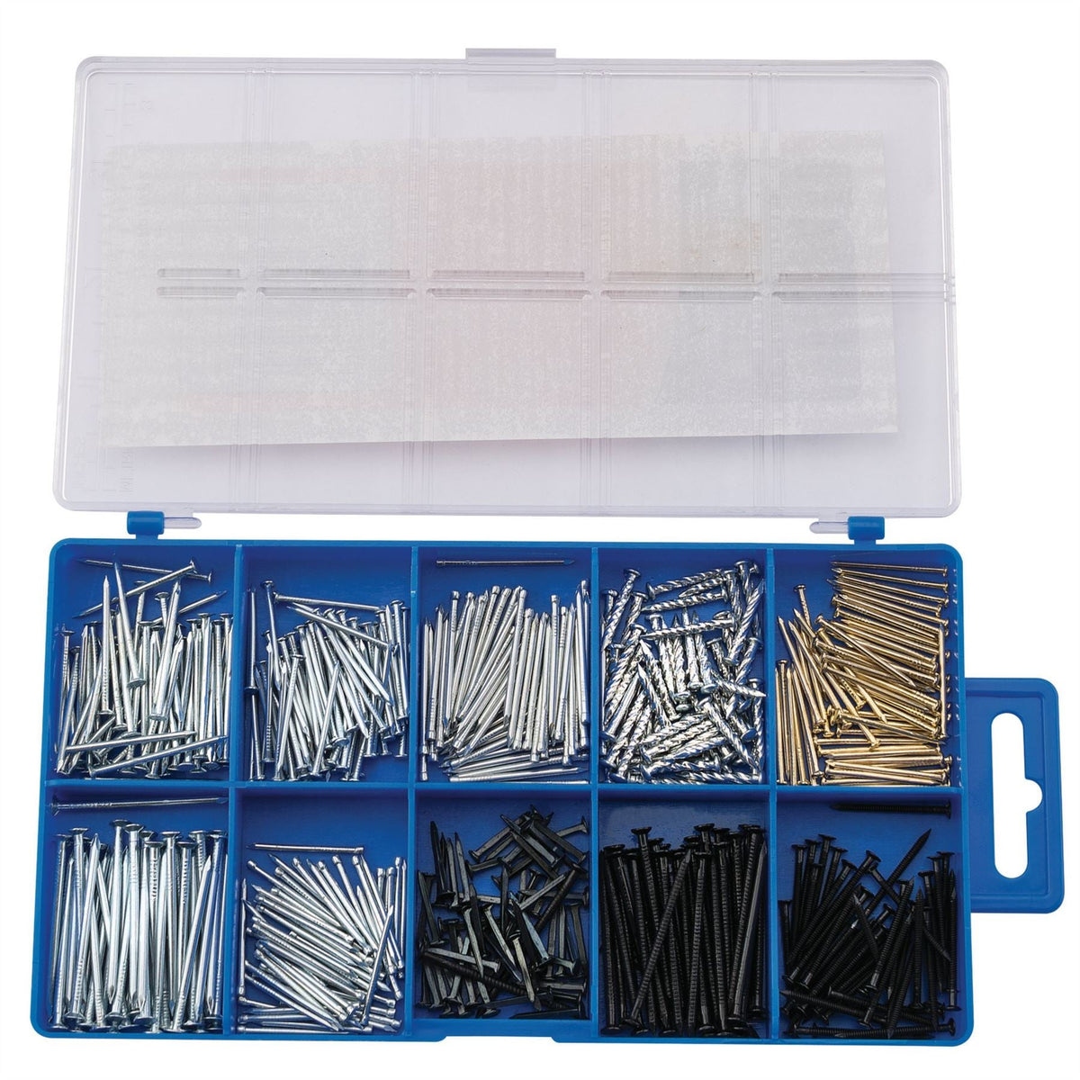 Draper Nail and Pin Assortment (485 Piece) 69042 White Rose Tools