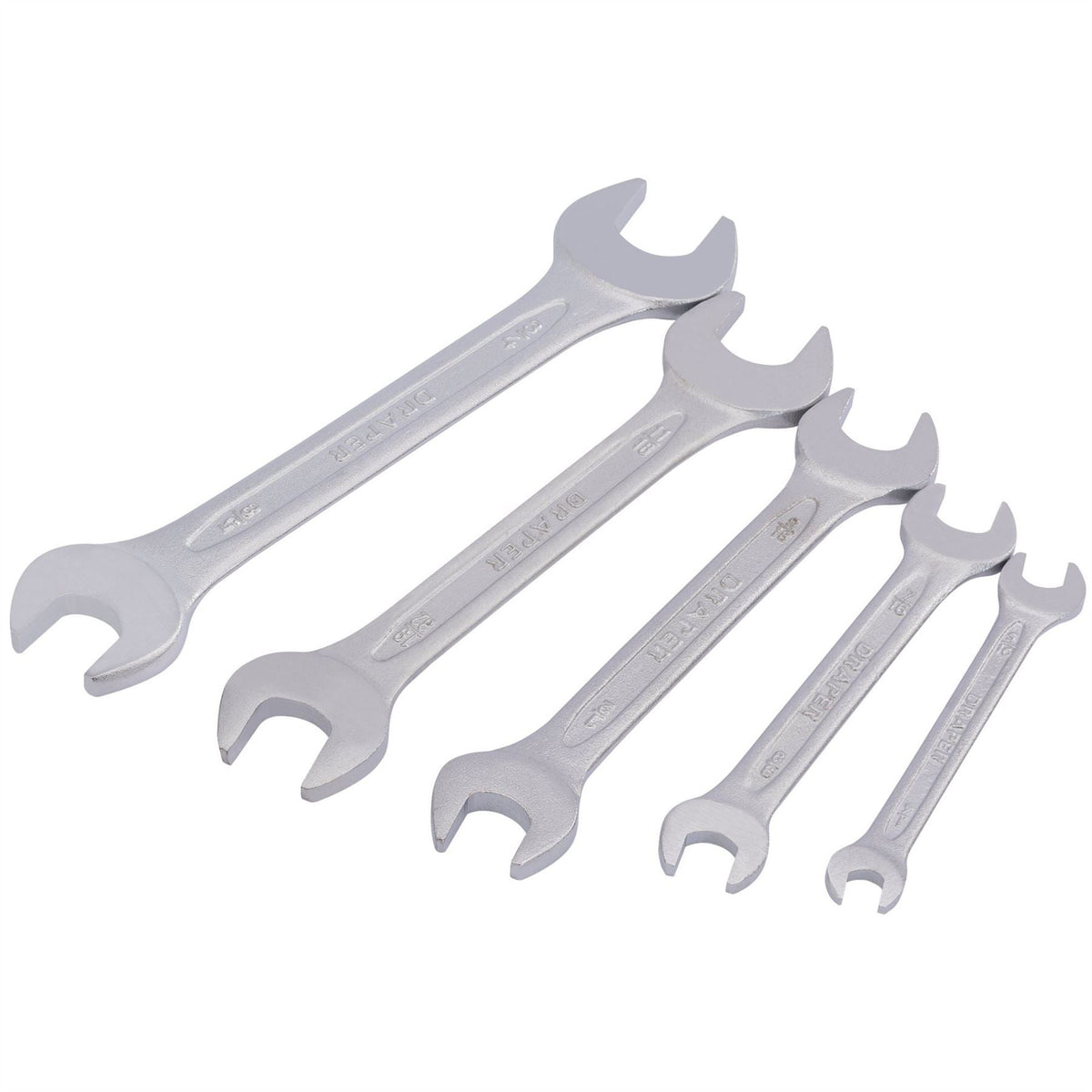 Draper AF Open End Spanner Set (5 Piece) 30767 White Rose Tools