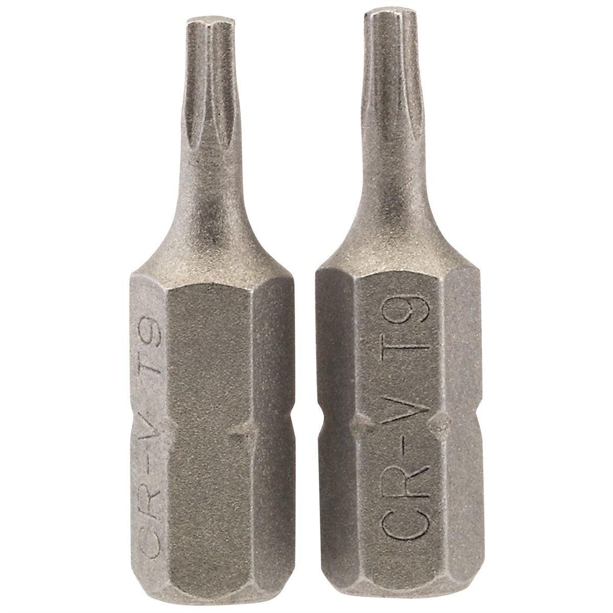 Draper TX-STAR® Insert Bit 1/4" Hex 25mm Long T9 (Pack of 2) 66427 White Rose Tools