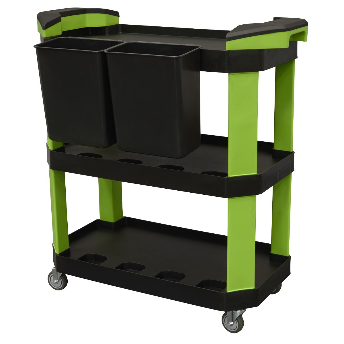 Sealey Workshop Detailing Trolley with Storage 3-level White Rose Tools