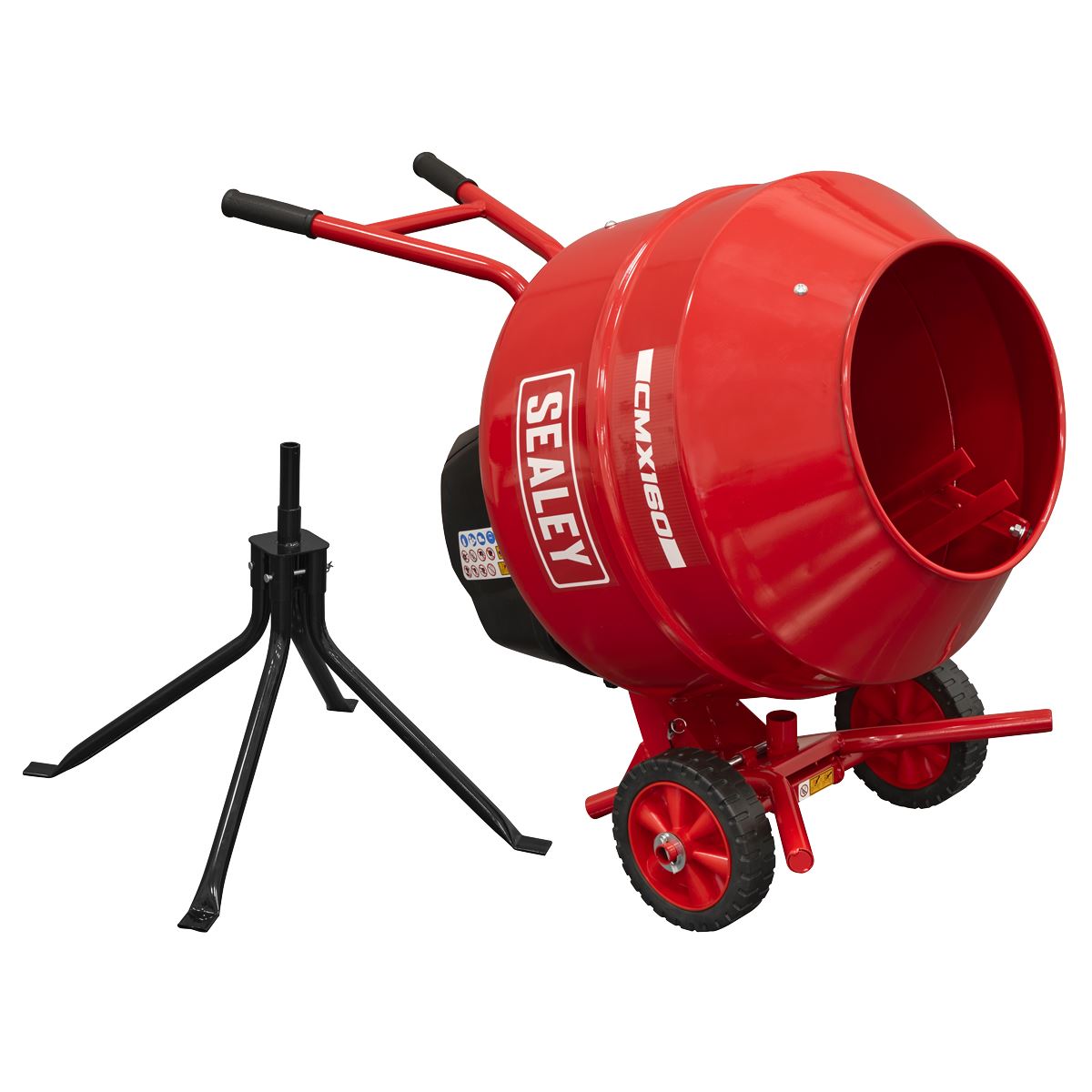 Sealey 160L Cement Mixer with Stand 650W