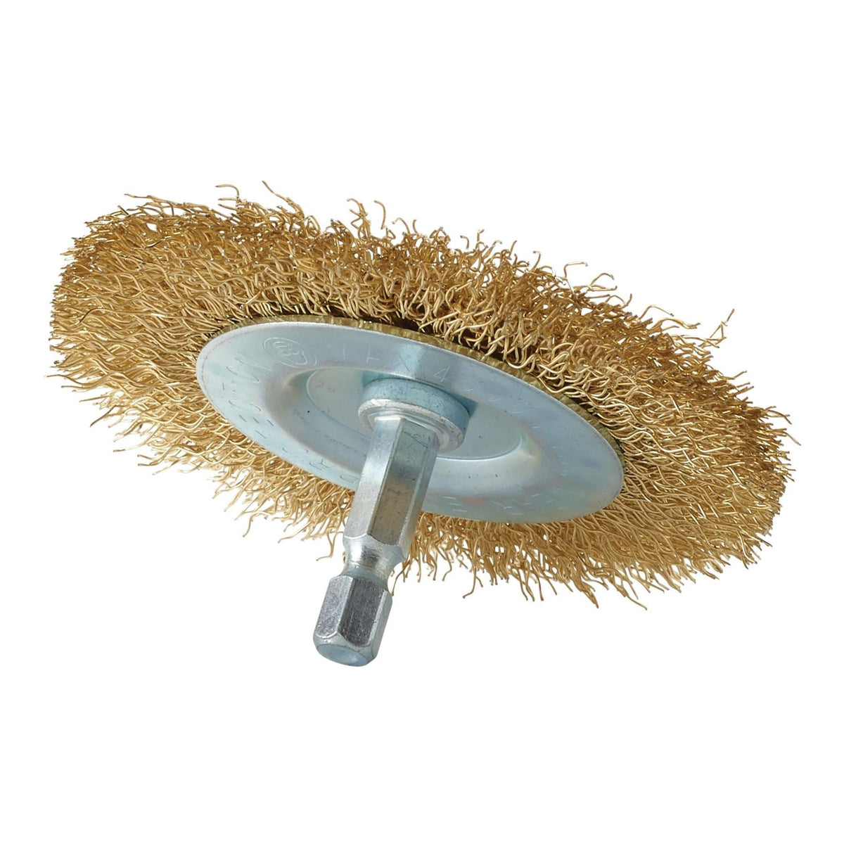 Draper Brassed Steel Crimped Wire Wheel Brush 75mm 41429 White Rose Tools