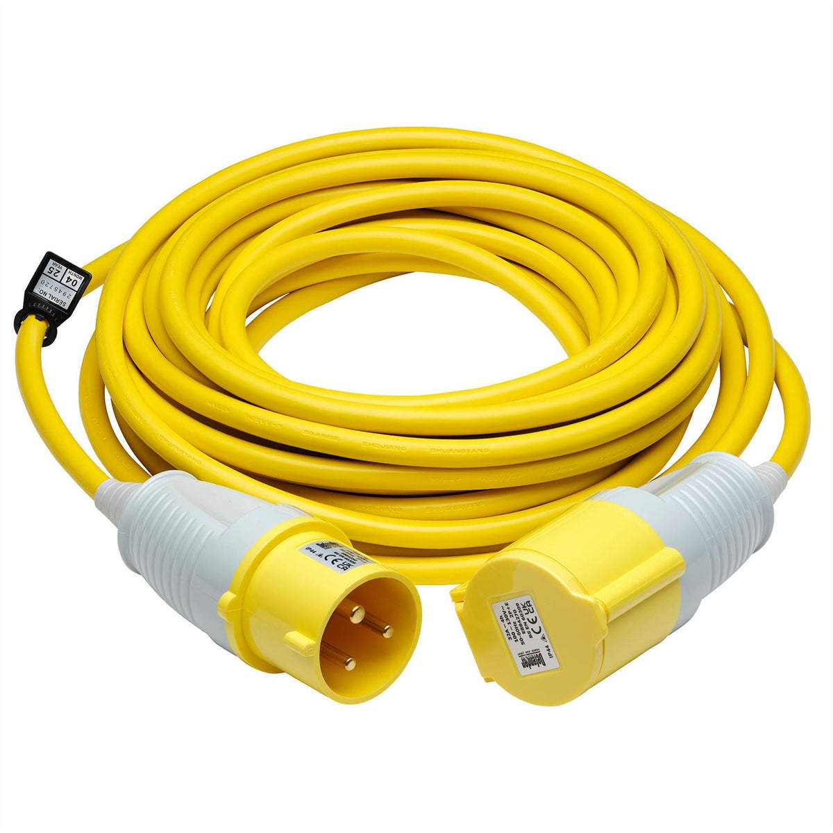 Defender E85240 110V Extension Lead Yellow 4mm² 32A 14m 35819 White Rose Tools