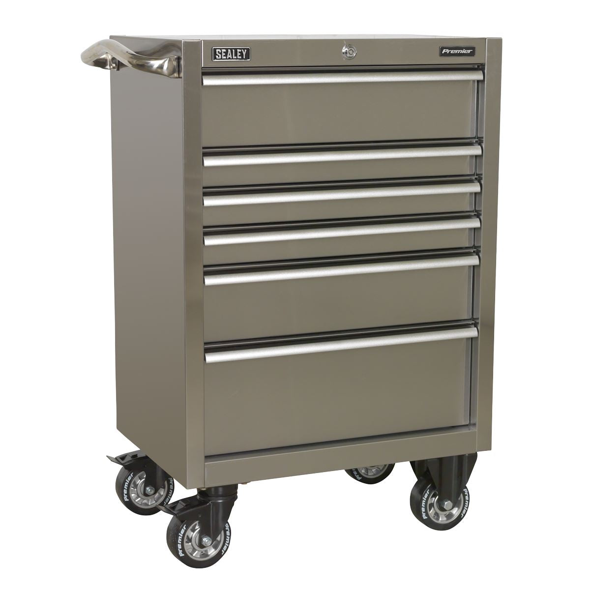 Sealey Premier Rollcab 6 Drawer 675mm Stainless Steel Heavy-Duty