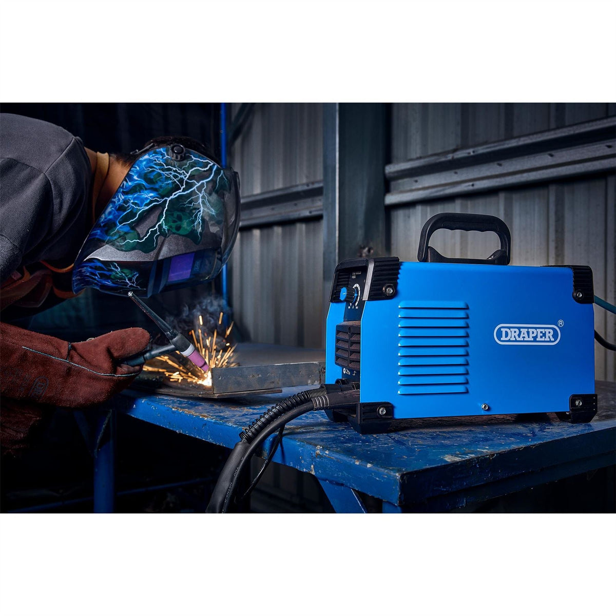 Draper TIG/MMA Welder 145A 70057 White Rose Tools