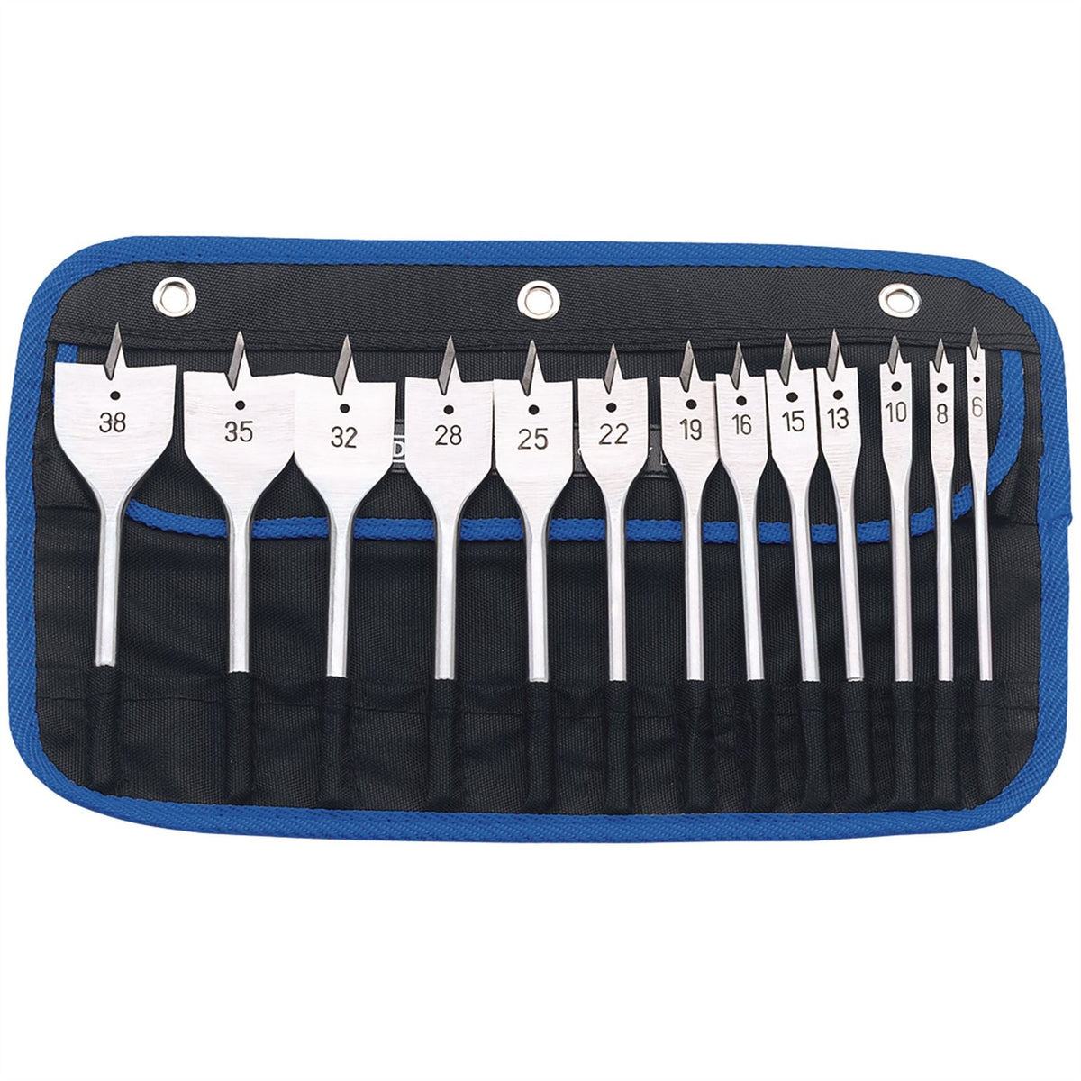 Draper Flat Wood Bit Set (13 Piece) 82634 White Rose Tools