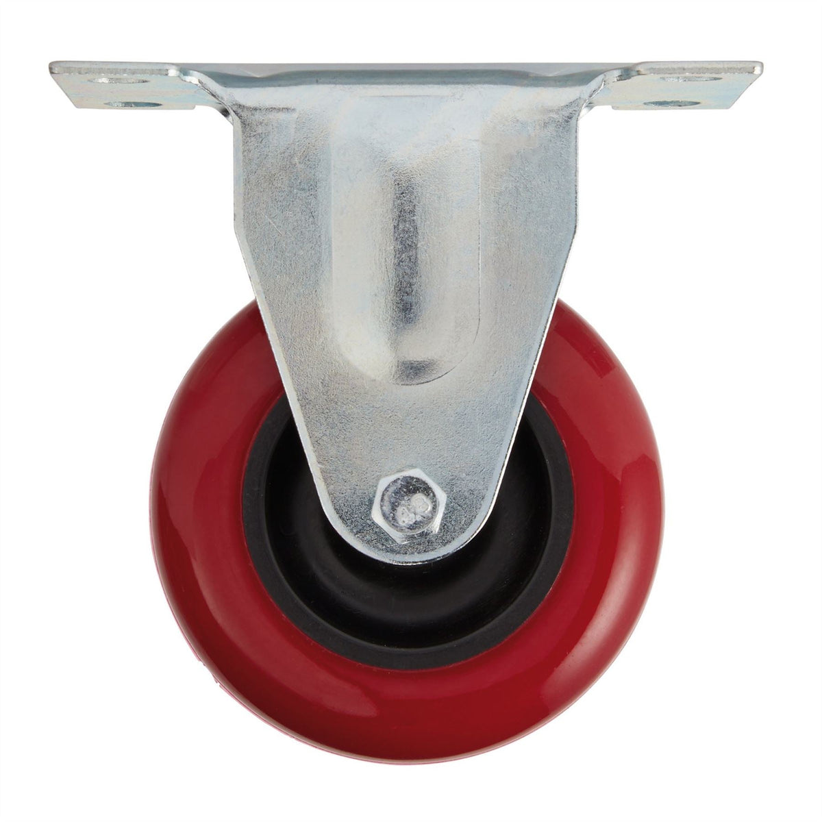 Draper Fixed Plate Fixing Polyurethane Wheel 75mm Diameter S.W.L. 100kg 65517 White Rose Tools