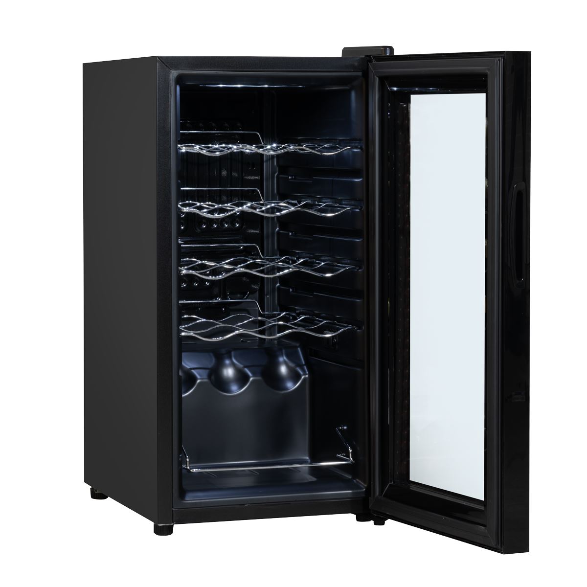 Baridi 15 Bottle Wine Fridge with Digital Touchscreen Controls & LED Light, Black White Rose Tools
