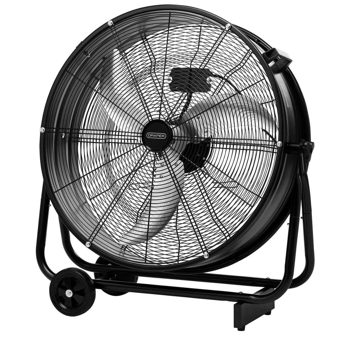 Draper 230V Industrial Drum Fan 24"/590mm 120W 31850 White Rose Tools