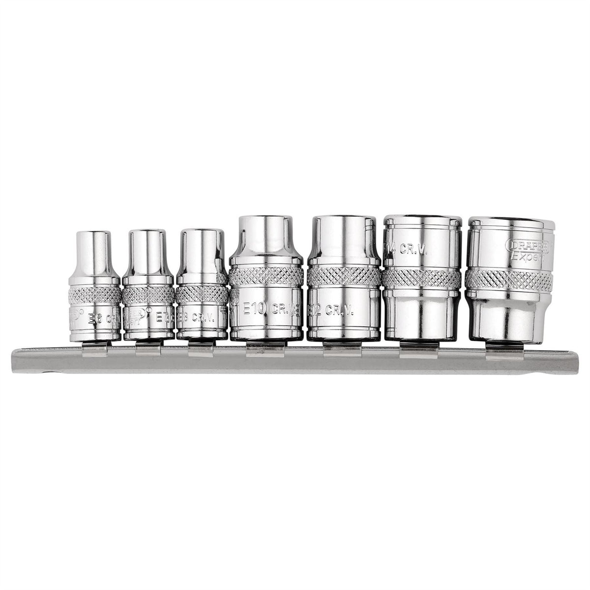 Draper Expert TX-STAR® Socket Set 1/4" and 3/8" Sq. Dr. (7 Piece) 34412 White Rose Tools