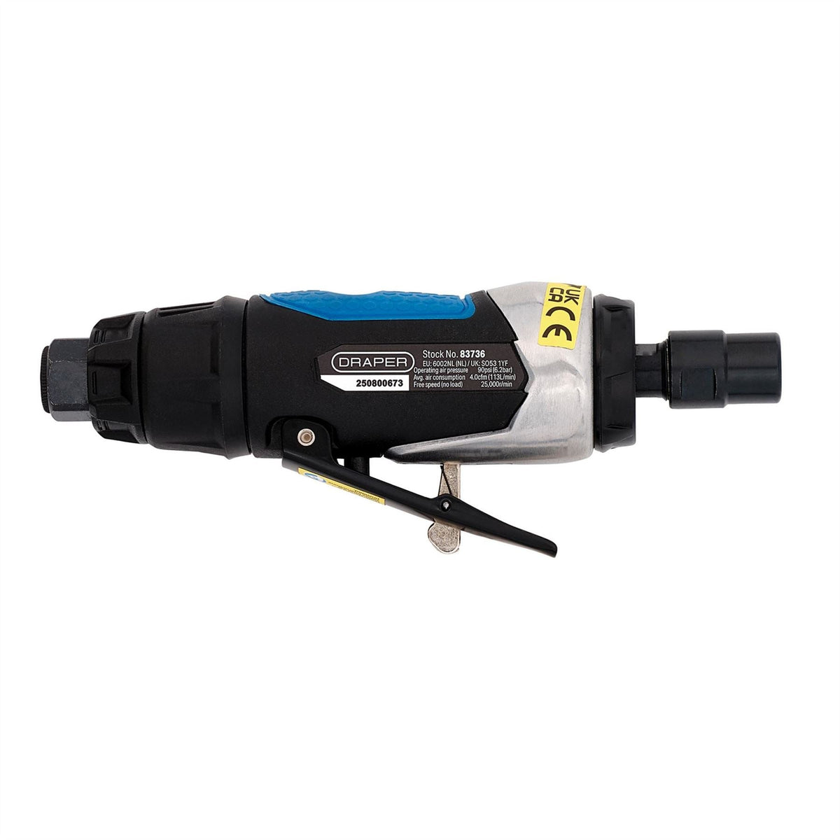 Draper Air Die Grinder Kit (15 Piece) 83736 White Rose Tools