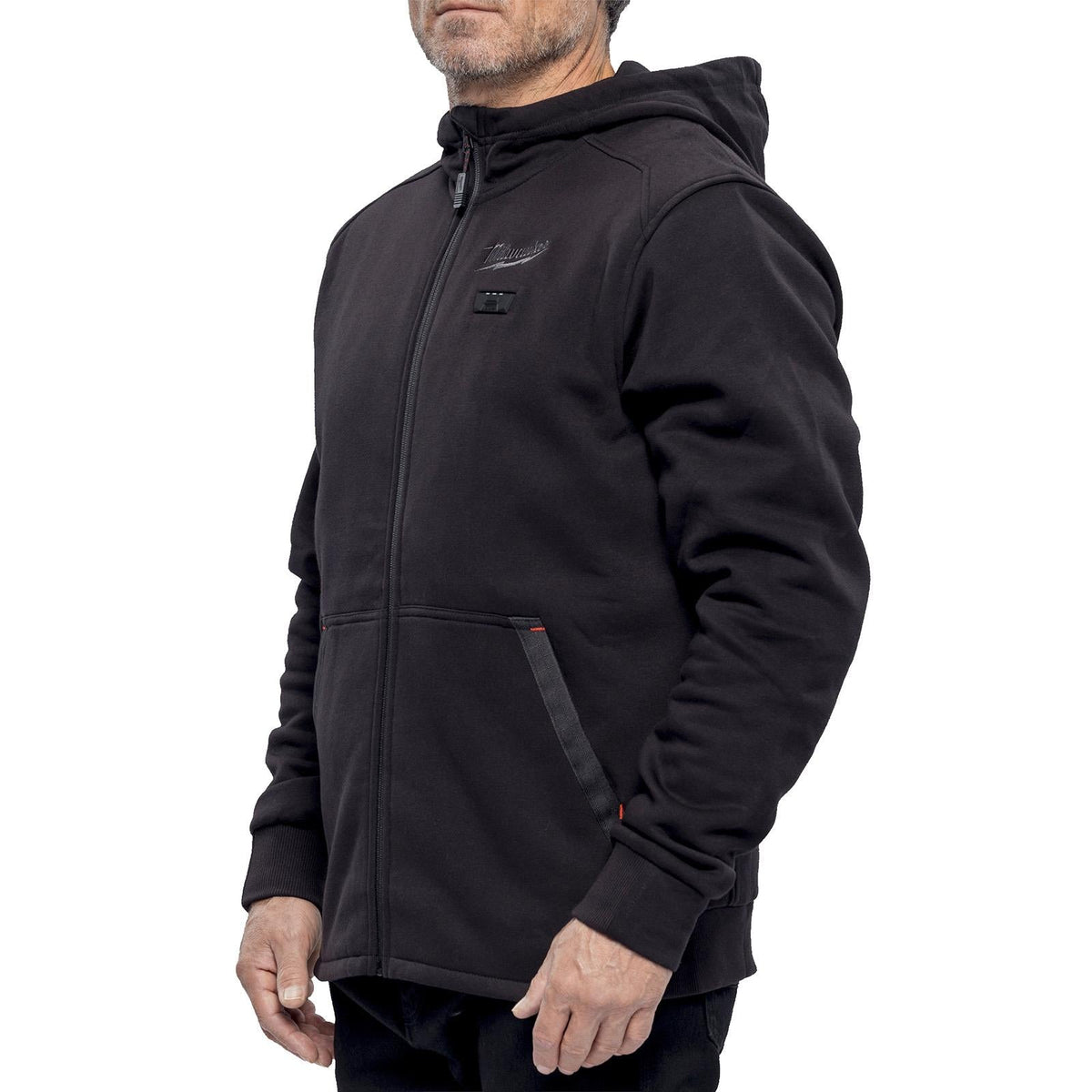 Milwaukee M12 HEXON Heated Hoodie Black M12HHBL5 White Rose Tools