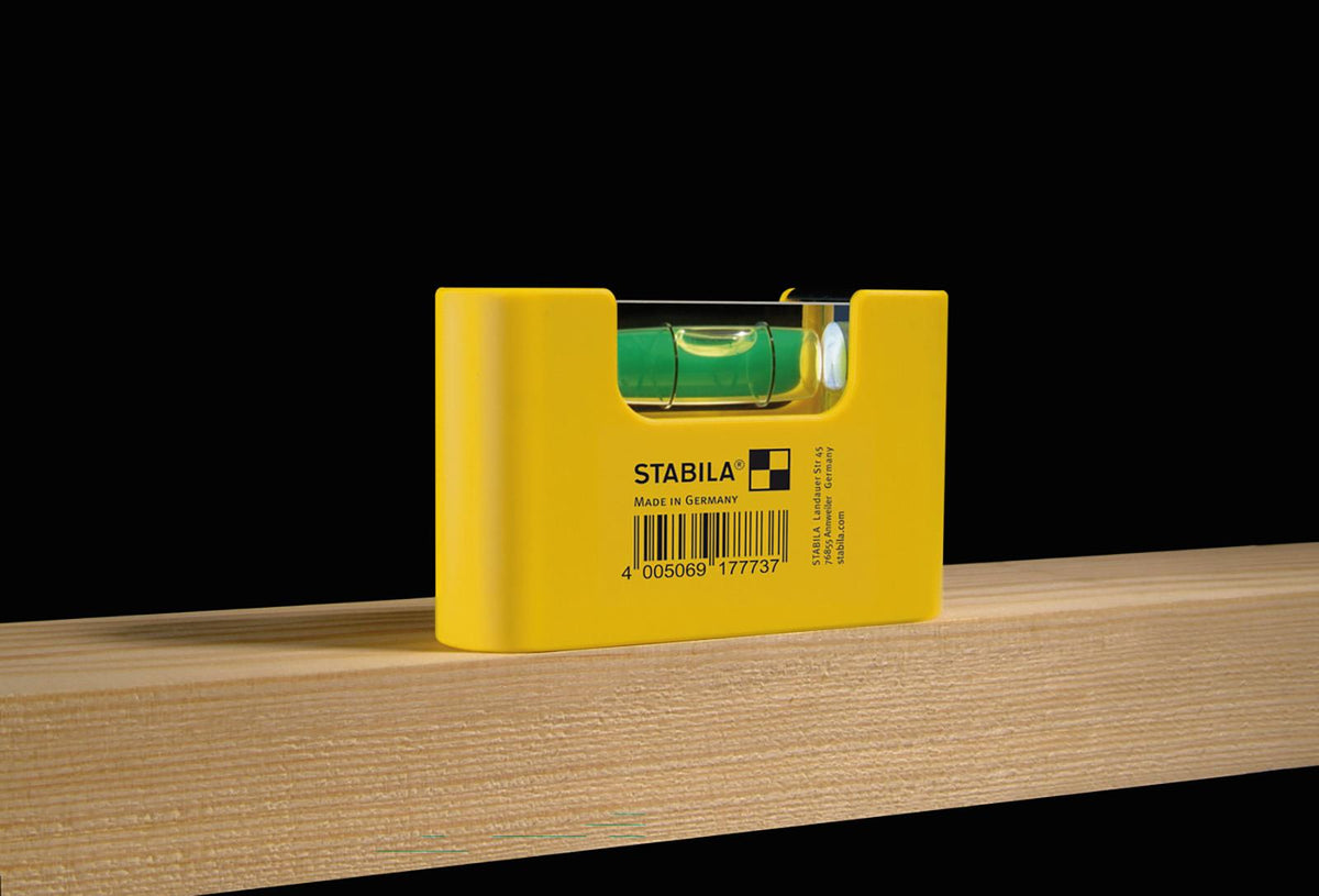 STABILA Pocket Spirit Level 7cm 17773 White Rose Tools