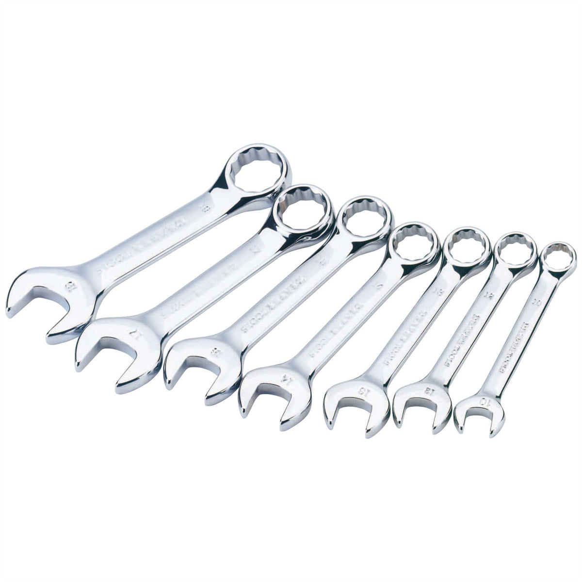 Draper HI-TORQ® Metric Stubby Combination Spanner Set (7 Piece) 56398 White Rose Tools
