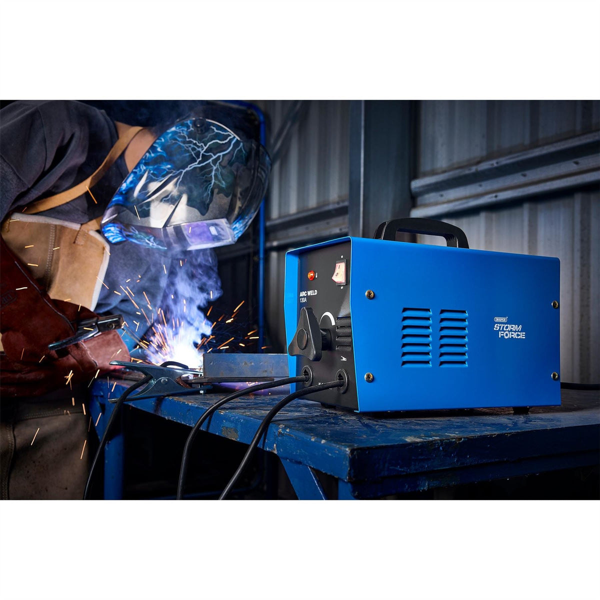 Draper ARC Welder 130A 53084 White Rose Tools