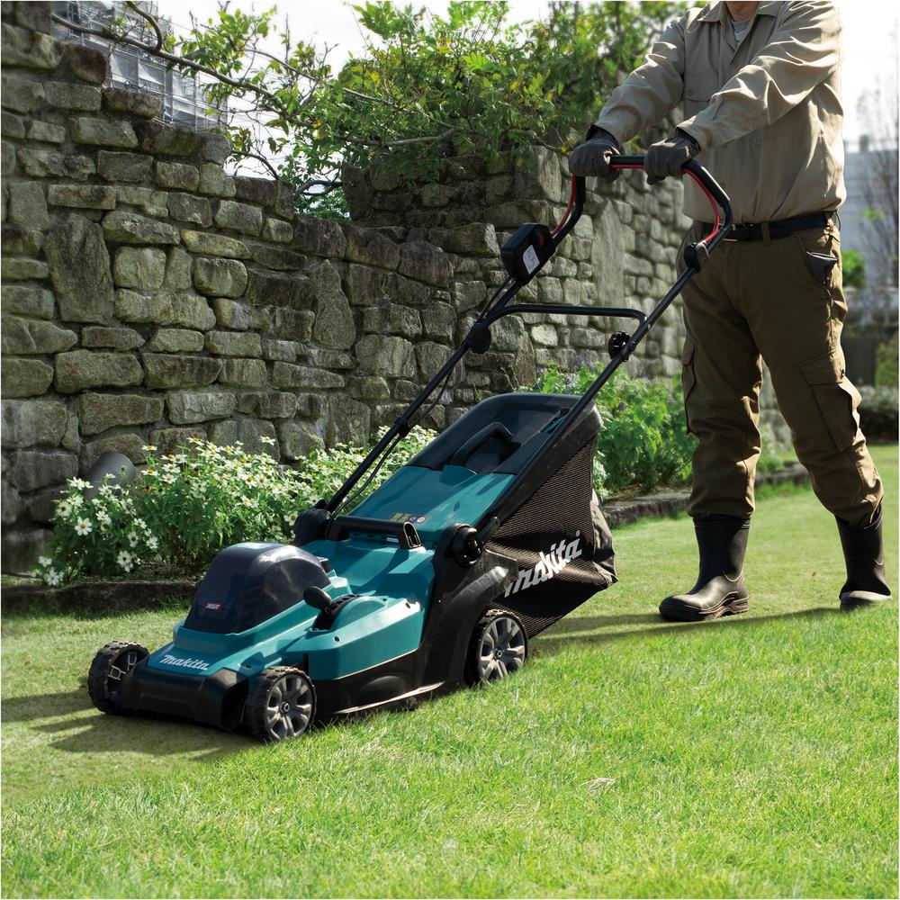 Makita 43cm Lawn Mower Kit 40V Max XGT Li-ion Cordless Garden Grass Outdoor 4Ah Battery and Charger LM004GM103