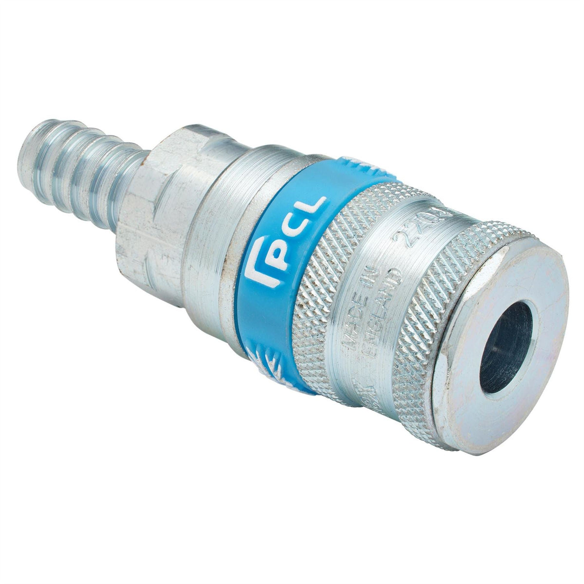Draper 3/8" Bore Vertex Air Line Coupling with Tailpiece (Sold Loose) 51417 White Rose Tools