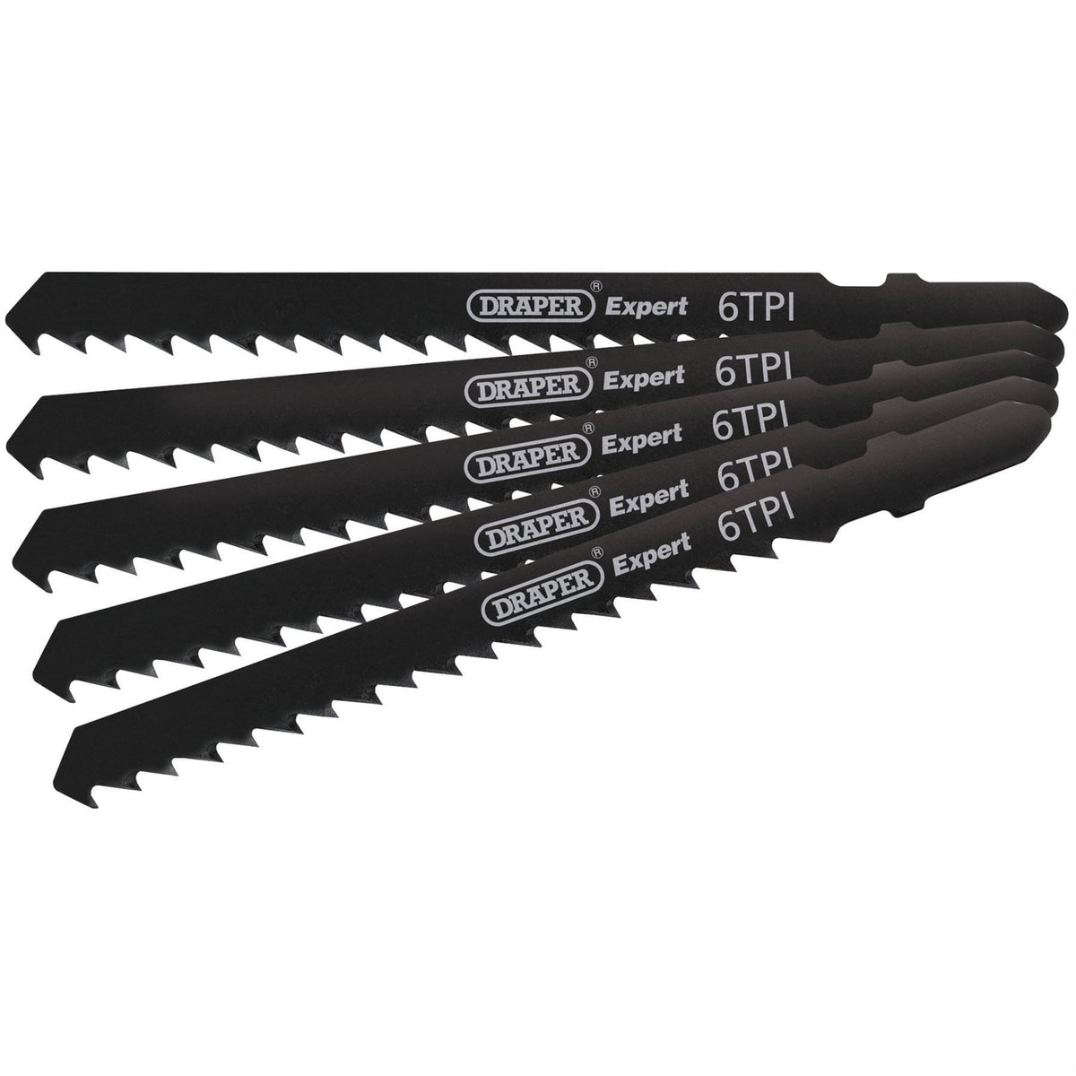Draper DT144D Jigsaw Blade Set 100mm (5 Piece) 81725 White Rose Tools