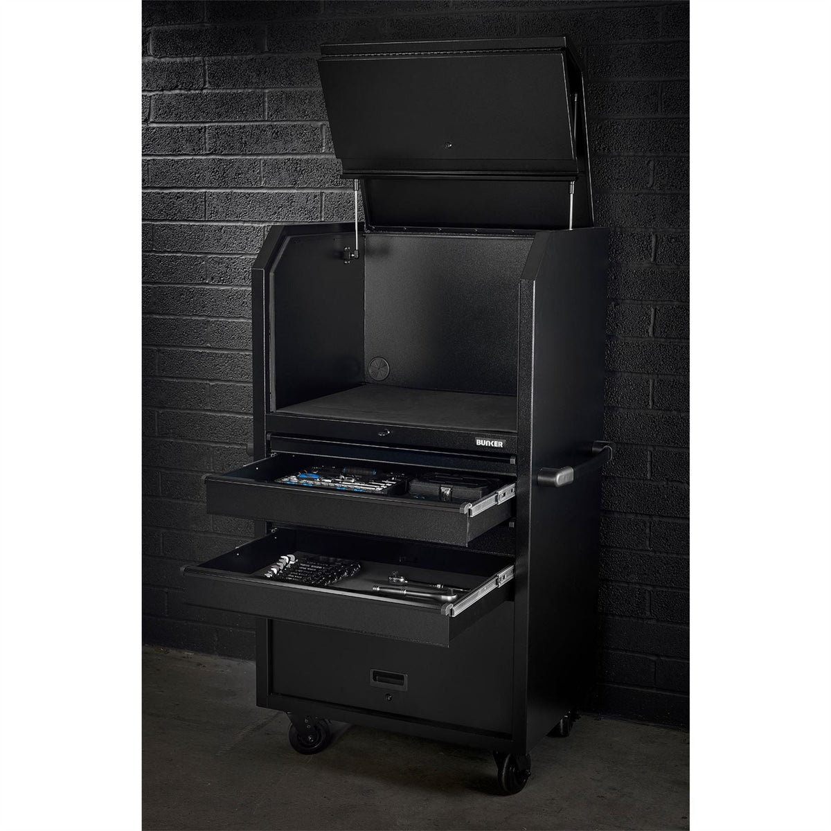 BUNKER Diagnostic Trolley 4 Drawer 34" 31704 White Rose Tools