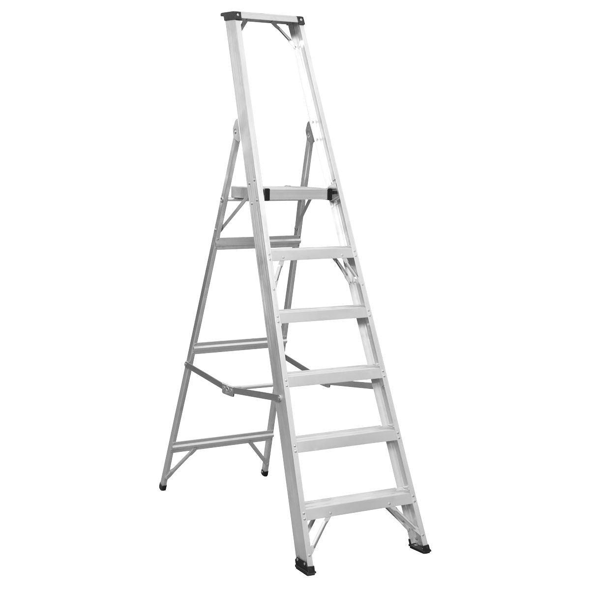 Sealey Aluminium Step Ladder 6-Tread Industrial BS EN 131