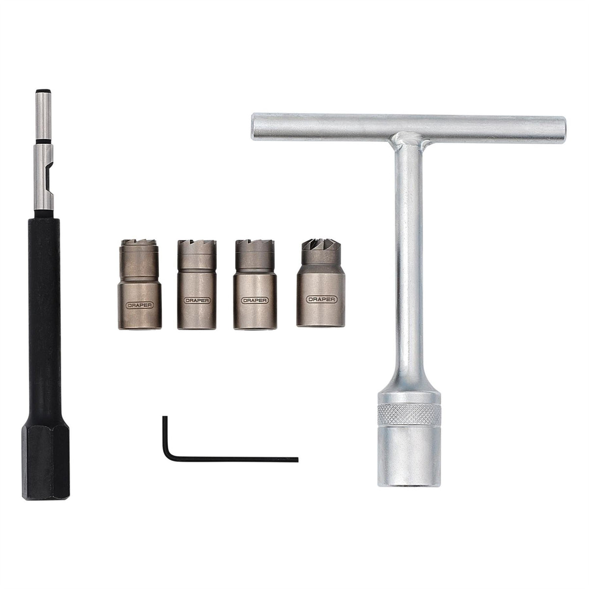 Draper Expert Diesel Injector Seat Cutter Set (6 Piece) 30823 White Rose Tools