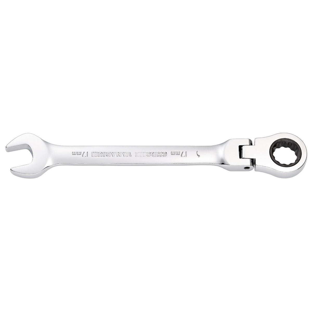 Draper HI-TORQ® Metric Flexible Head Ratcheting Combination Spanner 17mm 52019 White Rose Tools