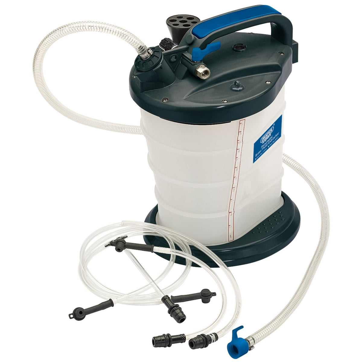 Draper Expert Pneumatic Brake Fluid Extractor 77056 White Rose Tools