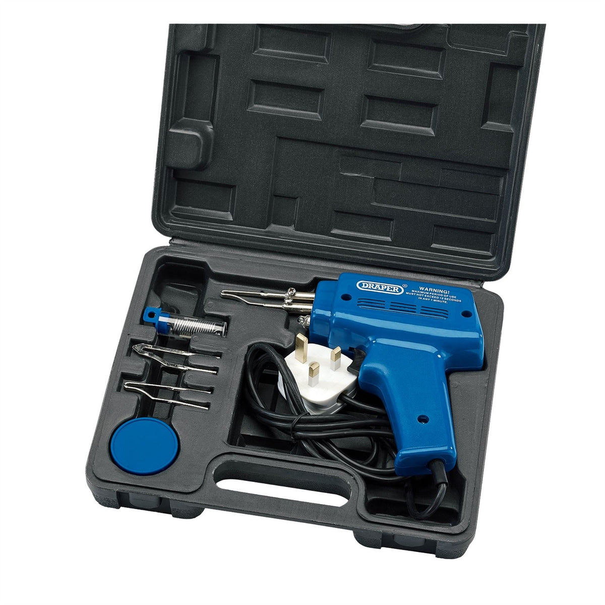 Draper 230V Soldering Gun Kit 100W 71420 White Rose Tools