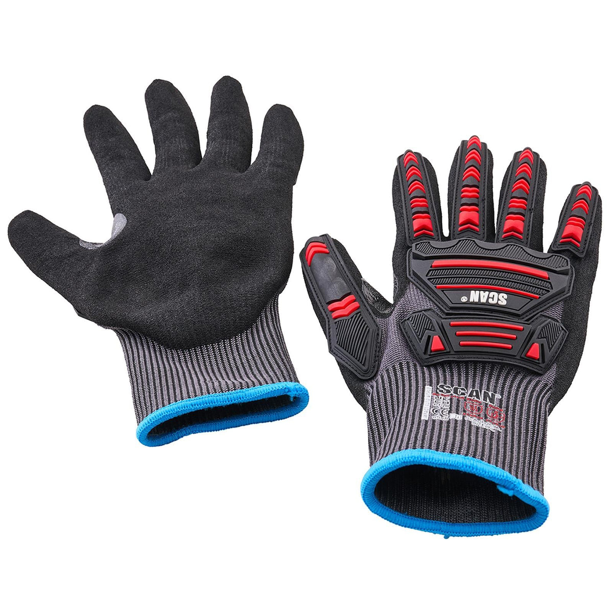 Scan Impact Cut Resistant Gloves with Clip Cut D SCAGLOCIMLC White Rose Tools