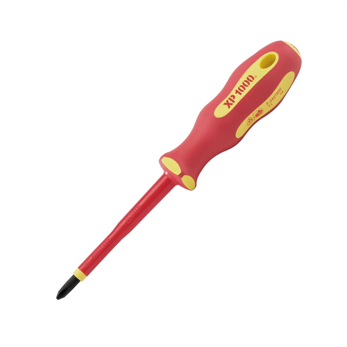 Draper XP1000 VDE Cross Slot Screwdriver No.2 x 100mm 64432 White Rose Tools