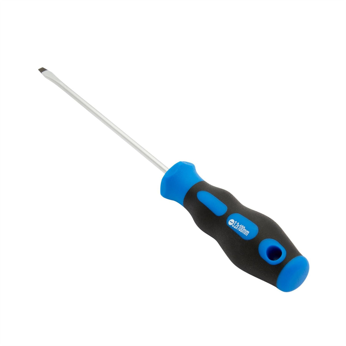 Draper Soft Grip Plain Slot Screwdriver 3.2 x 100mm 48920 White Rose Tools