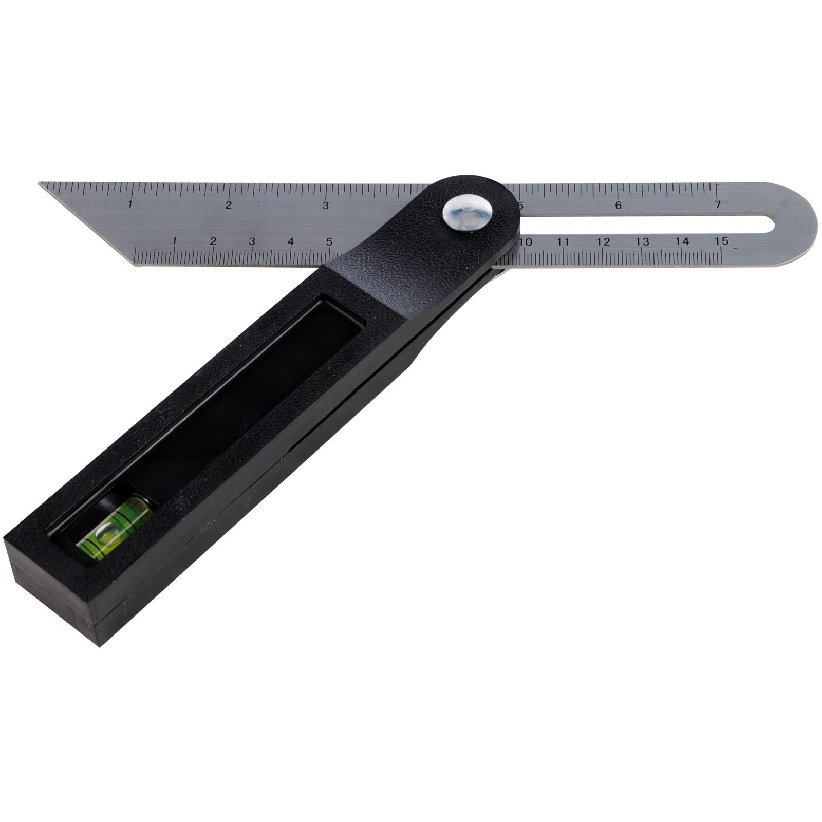 Silverline Sliding T Bevel with Spirit Level 200mm 8" Adjustable Multi-Function