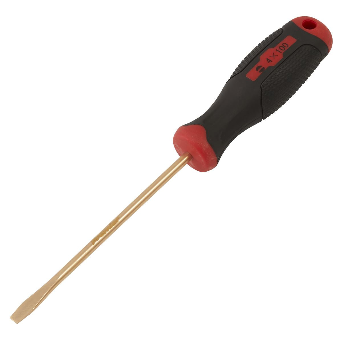 Sealey Premier Screwdriver Slotted 4 x 100mm - Non-Sparking