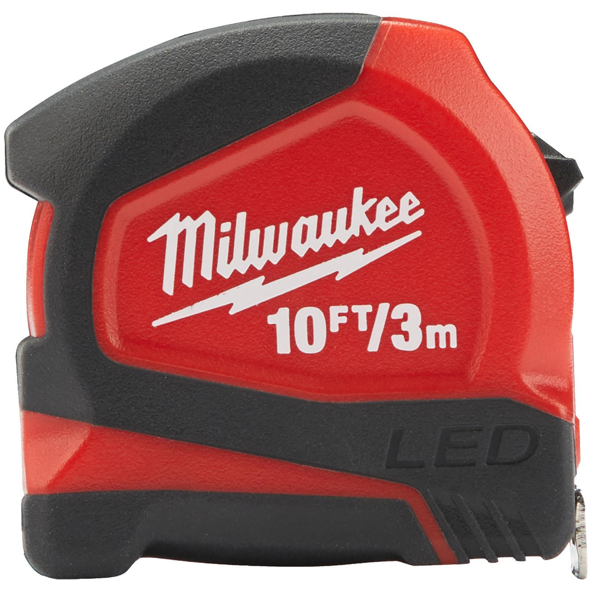 Milwaukee Pocket Tape Measure with LED Light 3m / 10ft White Rose Tools