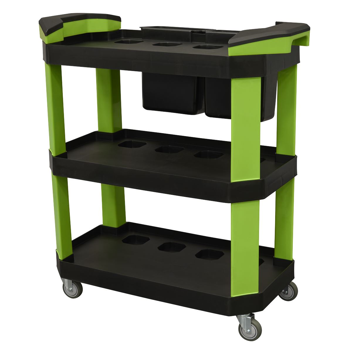Sealey Workshop Detailing Trolley with Storage 3-level White Rose Tools