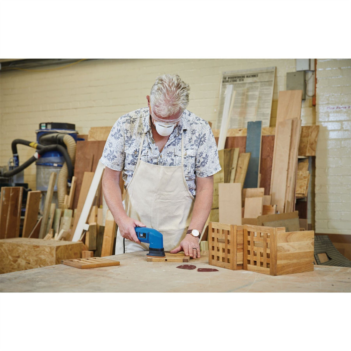 Draper Storm Force 230V Tri-Base Sander 280W 69039 White Rose Tools