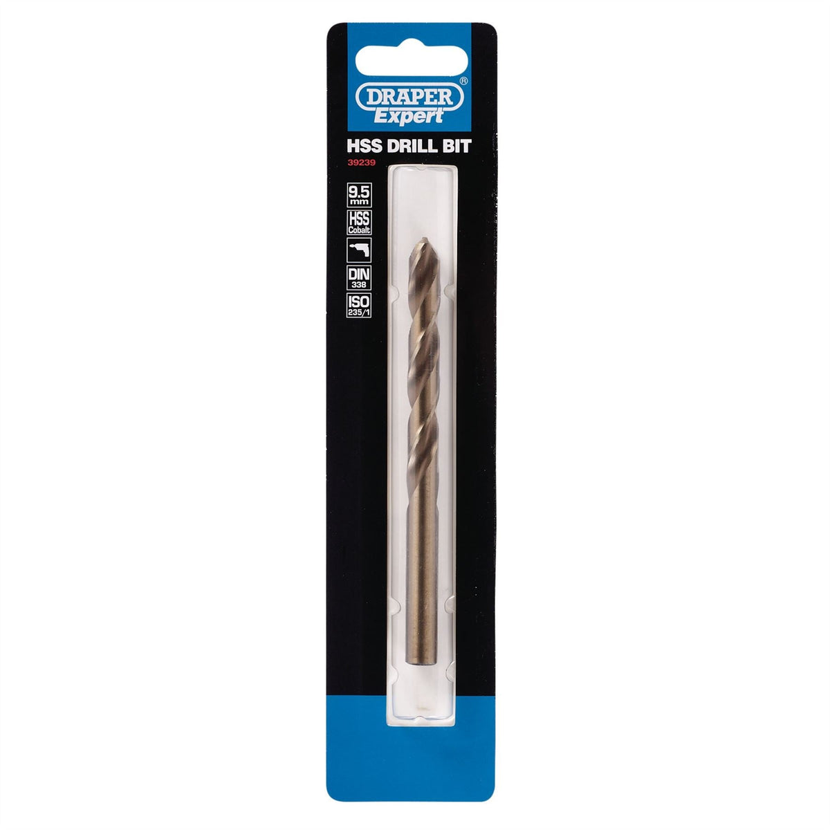 Draper Expert HSS Cobalt Drill Bit 9.5 x 230mm 39239 White Rose Tools