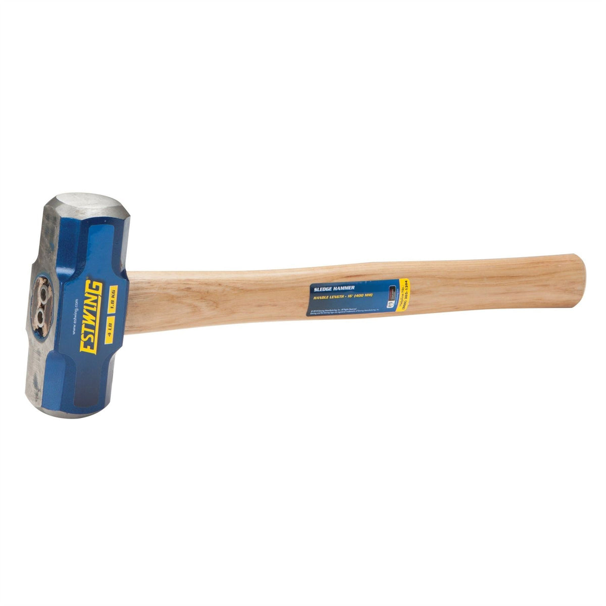 Estwing ESH-416W Hickory Shaft Sledge Hammer 1.8kg/4lb 31301 White Rose Tools