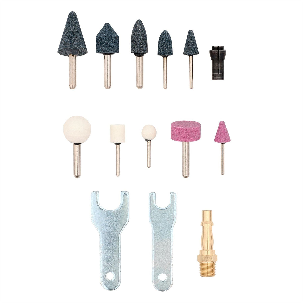 Draper Air Die Grinder Kit (15 Piece) 83736 White Rose Tools