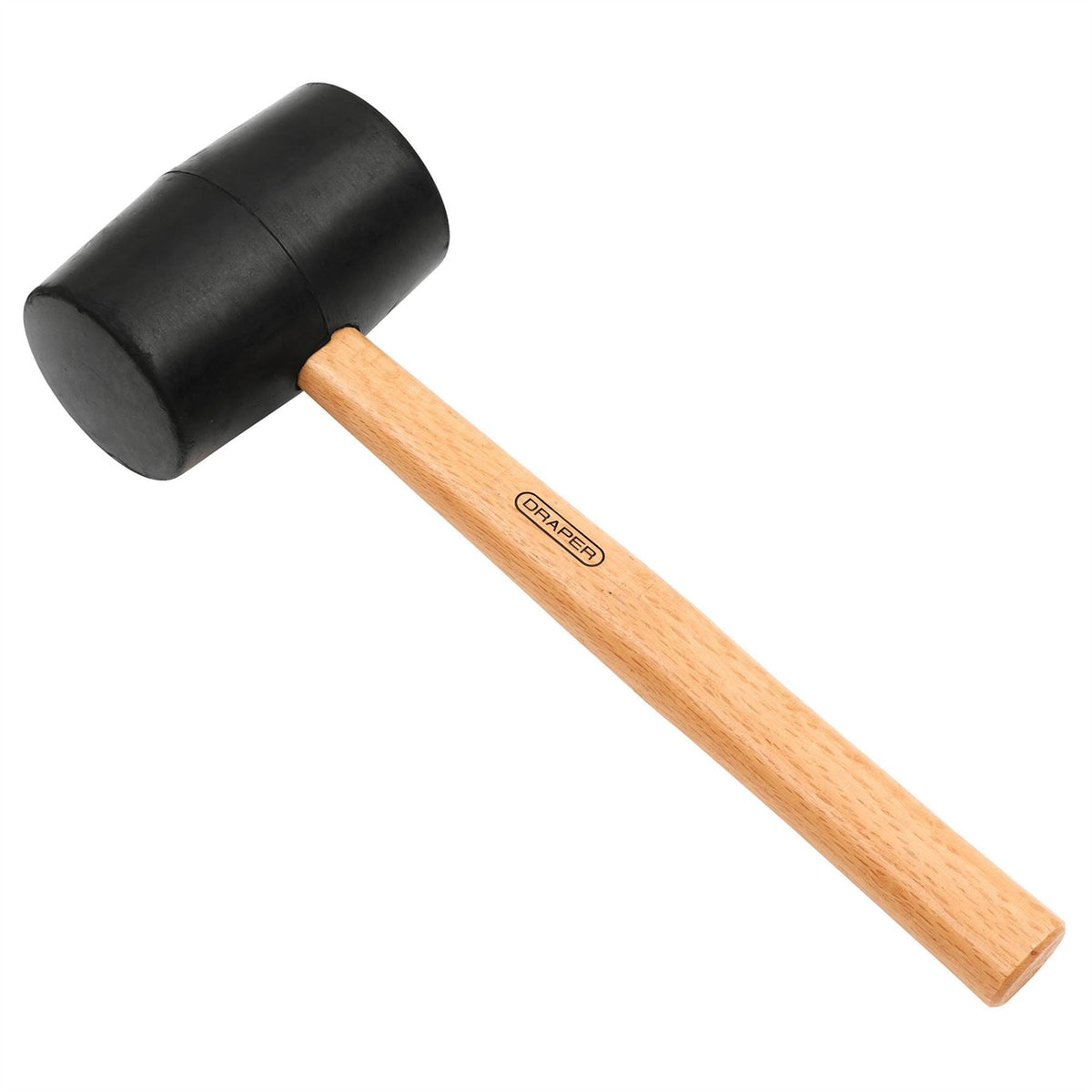 Draper Hardwood Shaft Rubber Mallet 800g/28oz 78615 White Rose Tools