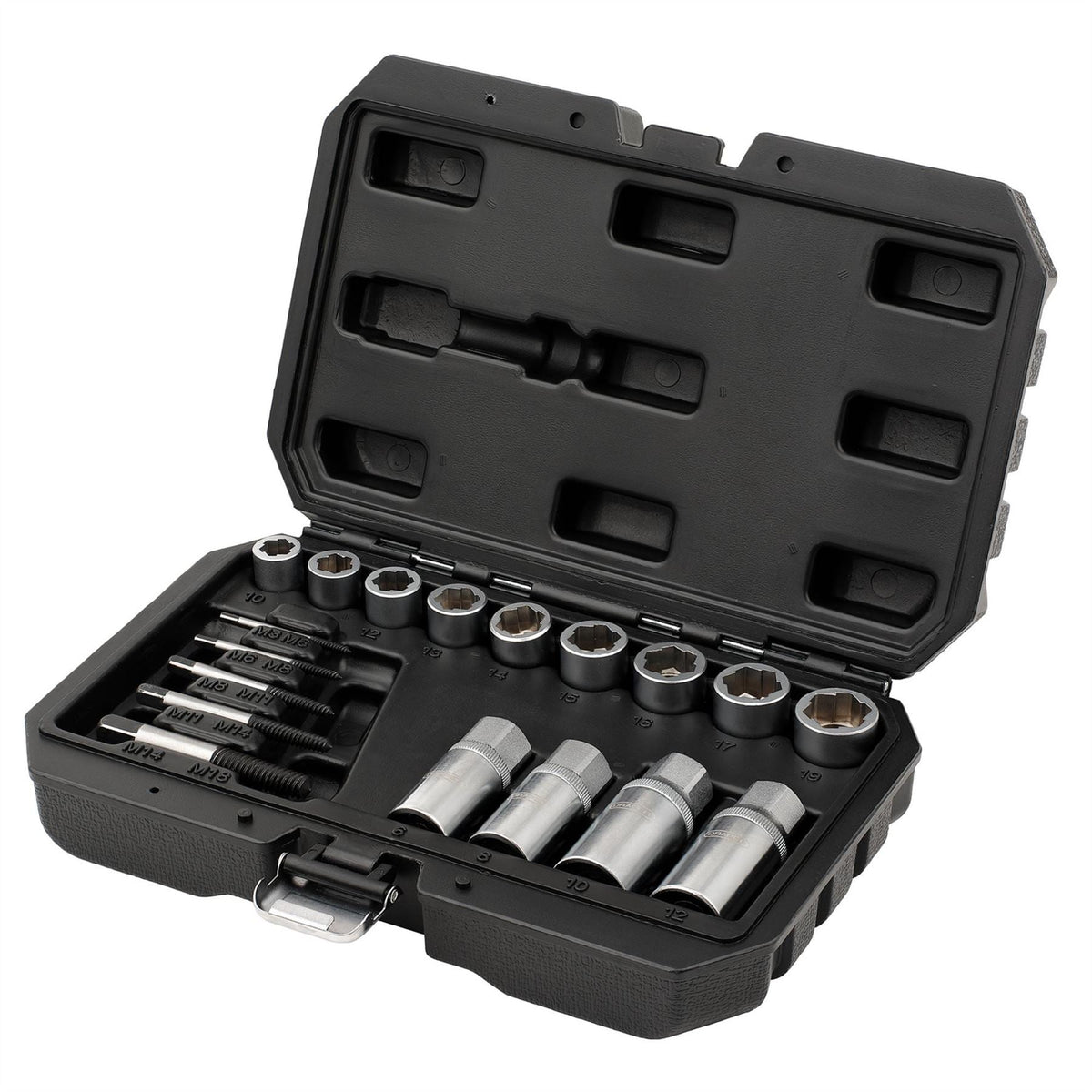 Draper Nut Bolt Stud and Screw Extactor Set (18 Piece) 31812 White Rose Tools