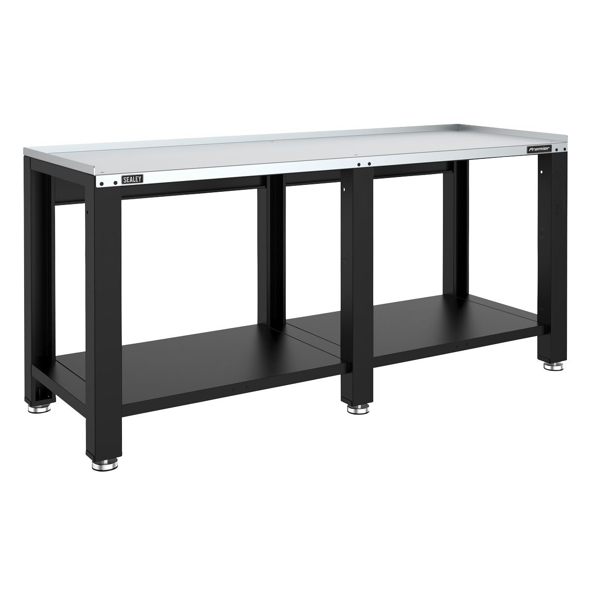 Sealey Premier Storage Heavy-Duty Workbench with Galvanized Steel Worktop 2m White Rose Tools
