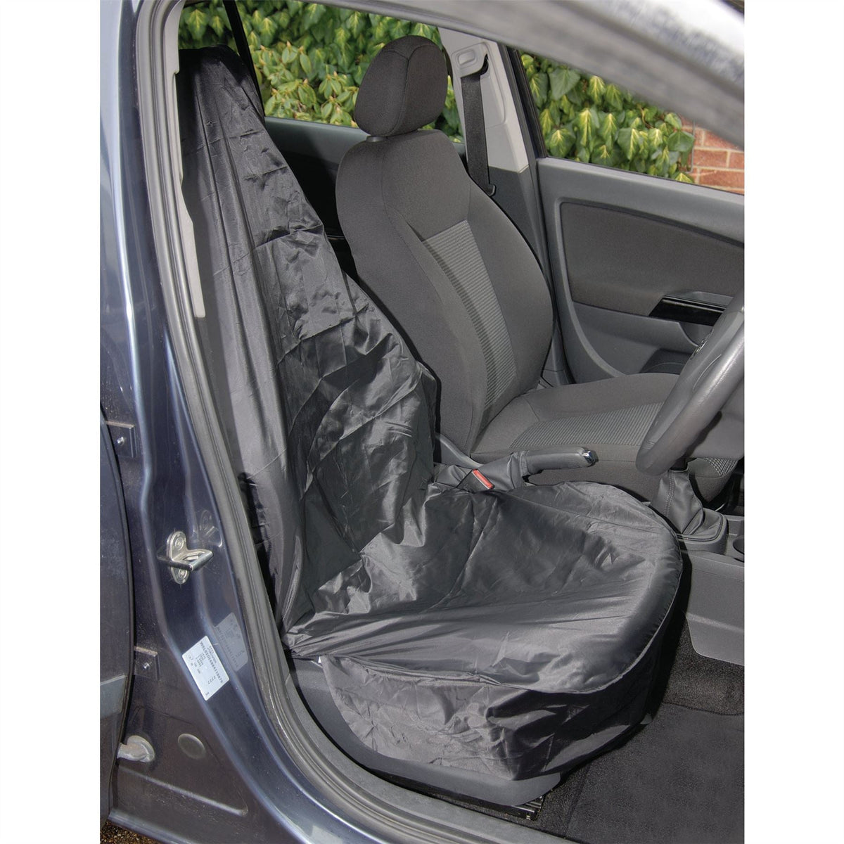 Draper Side Airbag Compatible Polyester Front Seat Cover 22596 White Rose Tools