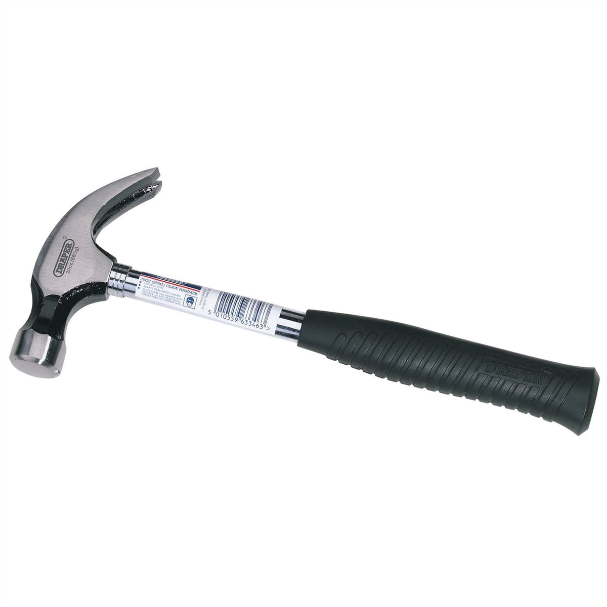Draper Claw Hammer with Tubular Steel Shaft 560g/20oz 63346 White Rose Tools
