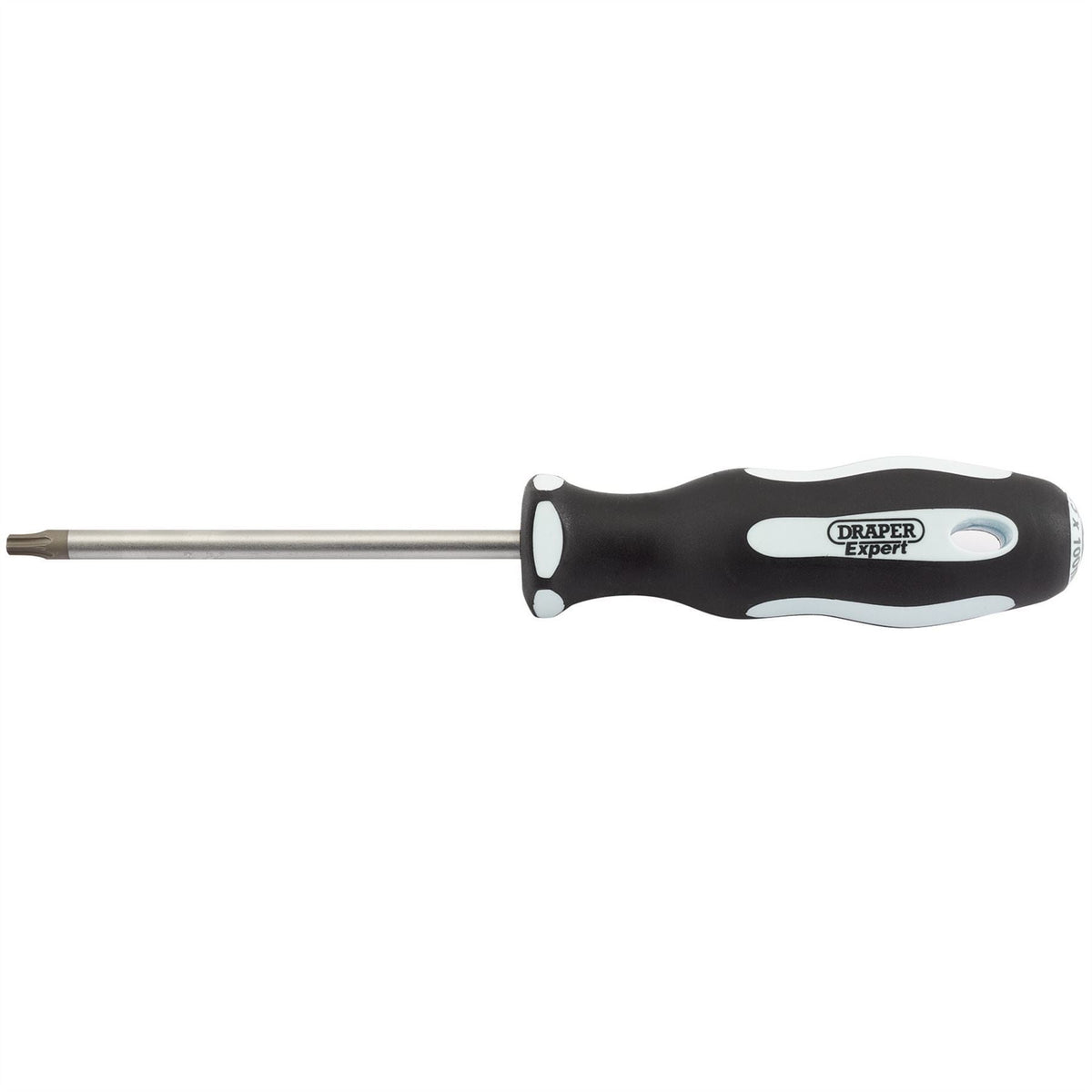 Draper Expert TX-STAR® Security Soft Grip Screwdriver T25T x 100mm 35145 White Rose Tools