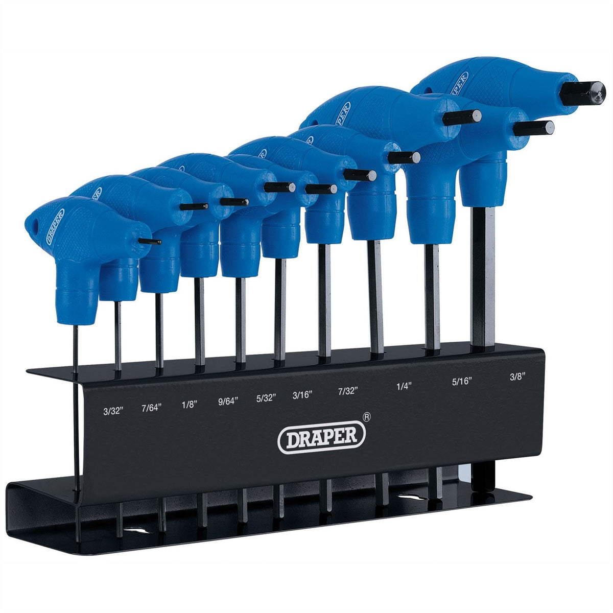 Draper Imperial T-Handle Hex Key Set (10 Piece) 33871 White Rose Tools