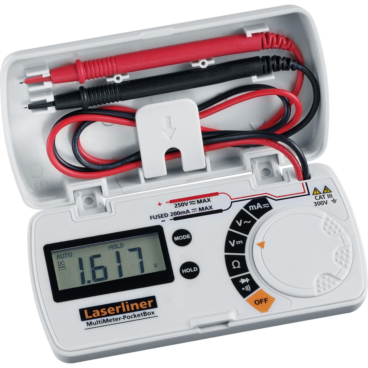 Laserliner 083.028E MultiMeter-PocketBox Multimeter 32076 White Rose Tools