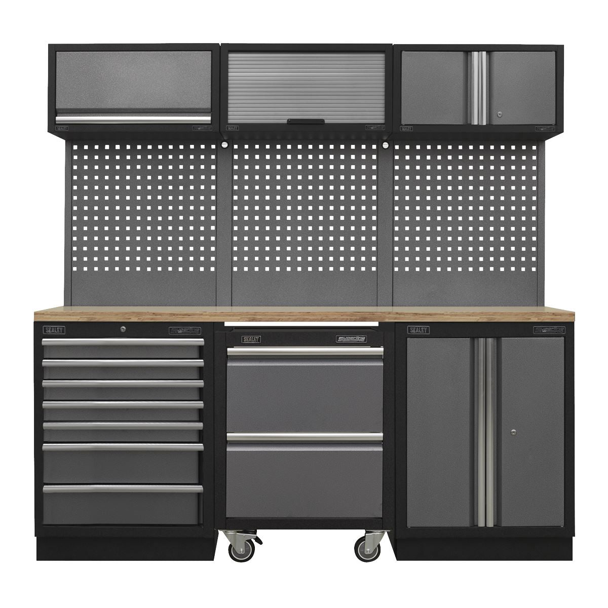 Sealey Superline Pro Superline PRO® 2.04m Storage System - Pressed Wood Worktop