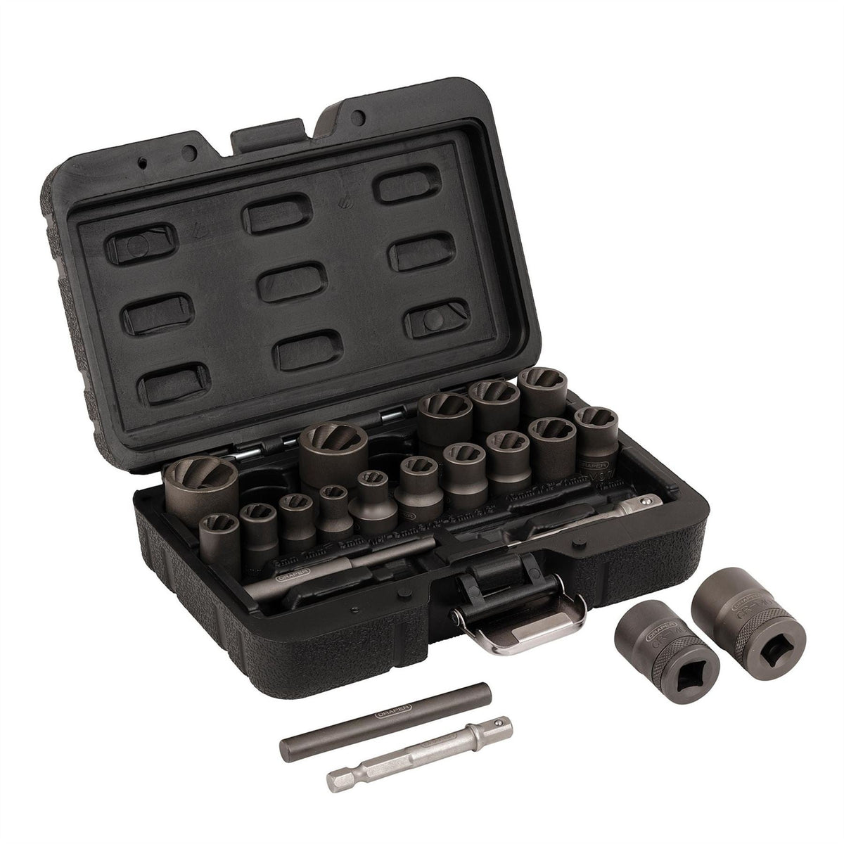 Draper Impact Nut and Bolt Remover Set (21 Piece) 31803 White Rose Tools